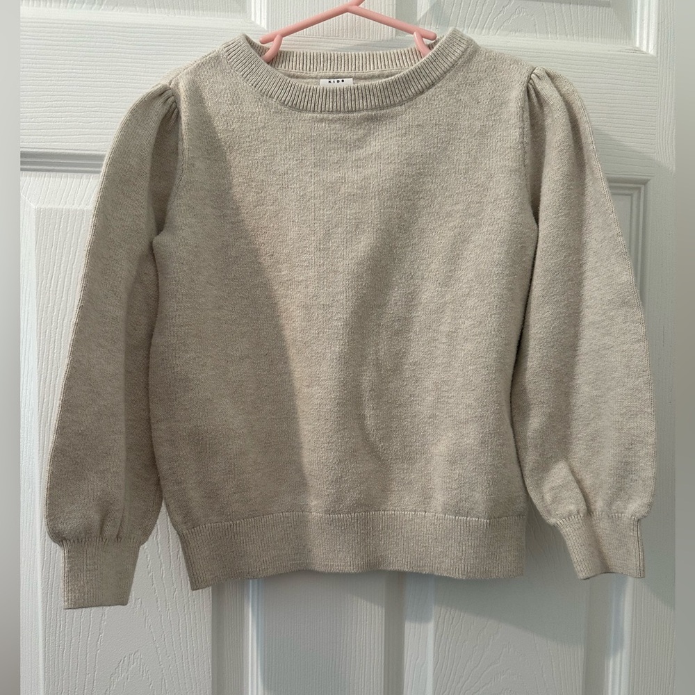 GAP Girls Cream Crew Neck Sweater
